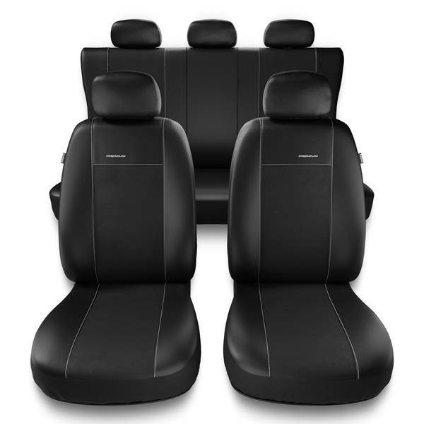  Flexzon 2+1 BG7 Housse de siège en tissu gris et noir de  qualité.
