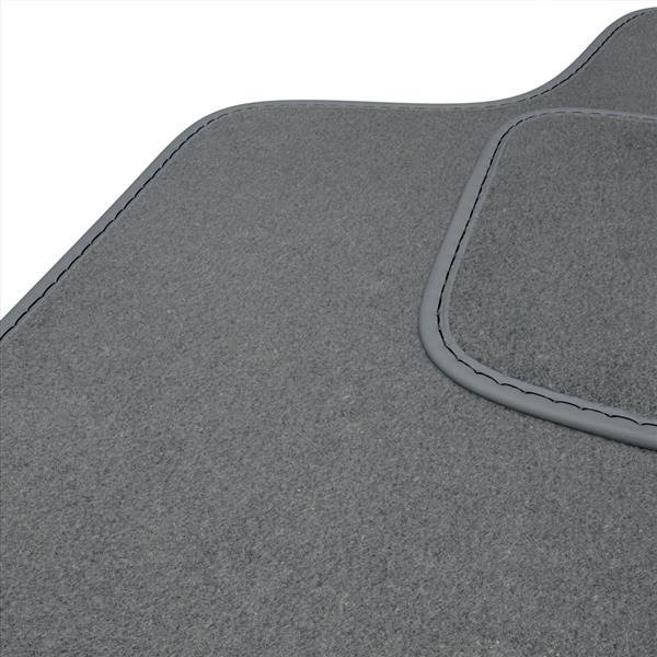 Tapis de sol velours pour Mercedes-Benz Classe C W203 (2000-2007) - Premium tapis  de voiture - gris - DGS Autodywan gris