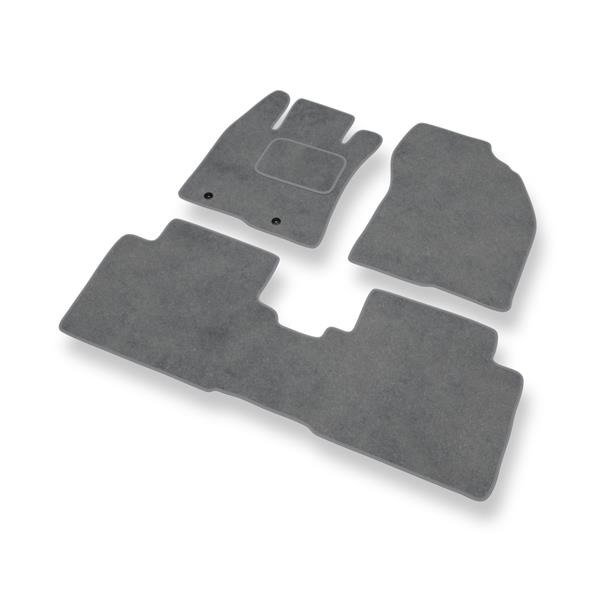 Tapis de sol velours pour Citroen C4 Picasso (2013-2018) - Premium tapis de  voiture - noir - DGS Autodywan noir
