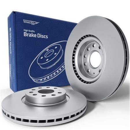 2x Les disques de frein pour Audi A3 8P Hayon, Cabriolet, Sportback (2003-2013) - ventilé - 312mm - Tomex - TX 71-12 (essieu avant)