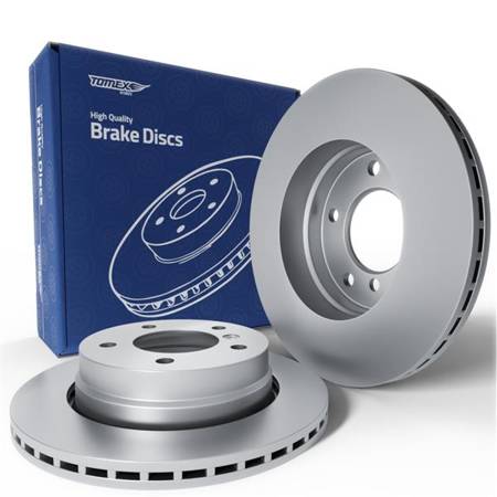 2x Les disques de frein pour BMW 3 E36 Compact, Coupé, Cabriolet, Berline, Touring (1995-2005) - ventilé - 276mm - Tomex - TX 71-57 (essieu arrière)