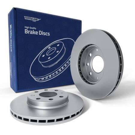 2x Les disques de frein pour Chevrolet Spark IV Hayon (2015-....) - ventilé - 236mm - Tomex - TX 70-92 (essieu avant)