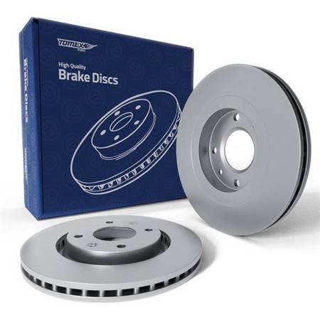 2x Les disques de frein pour Citroen C-Elysee II Berline (2012-2021) - ventilé - 266mm - Tomex - TX 70-05 (essieu avant)