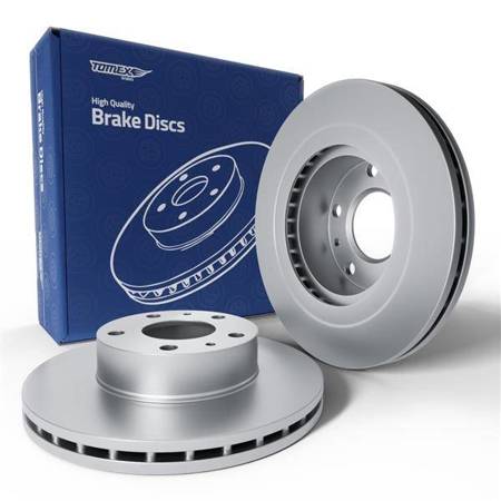 2x Les disques de frein pour Citroen Jumper I Van (1994-2006) - ventilé - 280mm - Tomex - TX 70-19 (essieu avant)