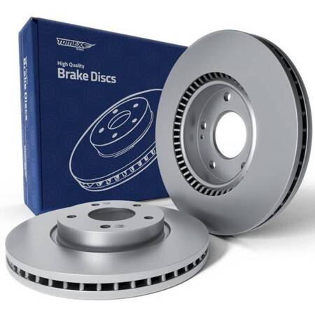 2x Les disques de frein pour Hyundai Sonata IV Berline (2004-2005) - ventilé - 280mm - Tomex - TX 71-35 (essieu avant)