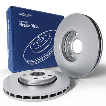 2x Les disques de frein pour Renault Kangoo III Van, Breakvan (2021-....) - ventilé - 280mm - Tomex - TX 72-61 (essieu avant)