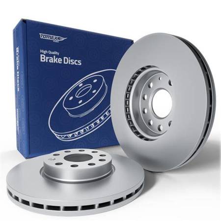 2x Les disques de frein pour Volkswagen Caddy III Break, Van (2004-2015) - ventilé - 288mm - Tomex - TX 71-31 (essieu arrière)