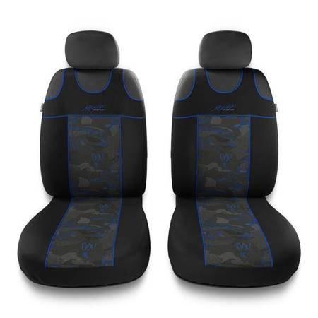 Housses de siège avant universelles pour Seat Altea (2004-2015) - Auto-Dekor - Stylus 1+1 - bleu