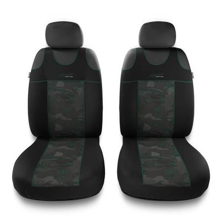 Housses de siège avant universelles pour Seat Altea (2004-2015) - Auto-Dekor - Stylus 1+1 - vert