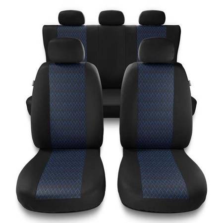 Housses de siège universelles pour Alfa Romeo MiTo (2008-2018) - housse siege voiture universelles - couverture siege - bleu - Auto-Dekor - Profi