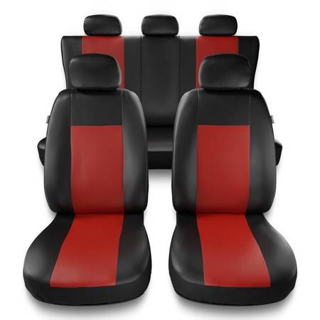 Housses de siège universelles pour Audi A1 I, II (2010-2019) - housse siege voiture universelles - couverture siege - rouge - Auto-Dekor - Comfort