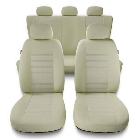 Housses de siège universelles pour Audi Q2 (2016-....) - housse siege voiture universelles - couverture siege - MG-3 (beige) - Auto-Dekor - Modern