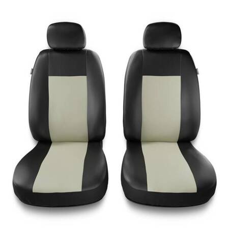 Housses de siège universelles pour Audi Q2 (2016-....) - housse siege voiture universelles - couverture siege conducteur - beige - Auto-Dekor - Comfort 1+1