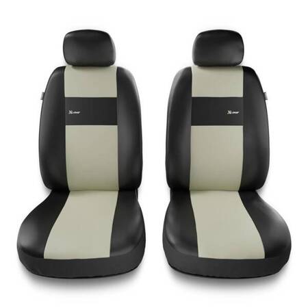 Housses de siège universelles pour Audi Q2 (2016-....) - housse siege voiture universelles - couverture siege conducteur - beige - Auto-Dekor - X-Line 1+1