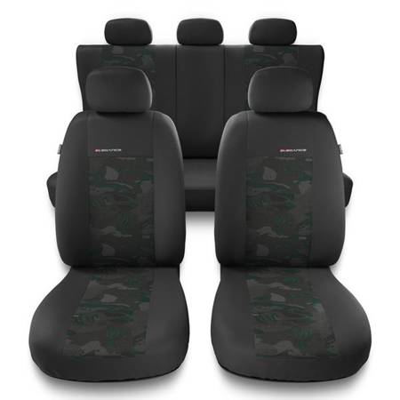 Housses de siège universelles pour Audi Q5 I, II (2008-2019) - housse siege voiture universelles - couverture siege - vert - Auto-Dekor - Elegance