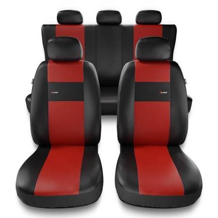 Housses de siège universelles pour BMW 1 E82, E87, E88, F20, F21 (2004-2019) - housse siege voiture universelles - couverture siege - rouge - Auto-Dekor - X-Line