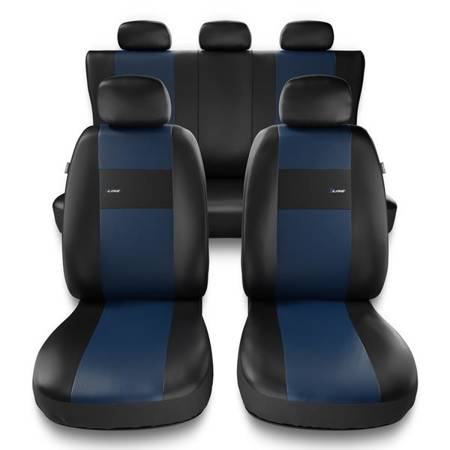 Housses de siège universelles pour BMW X1 I, II (2009-2022) - housse siege voiture universelles - couverture siege - bleu - Auto-Dekor - X-Line