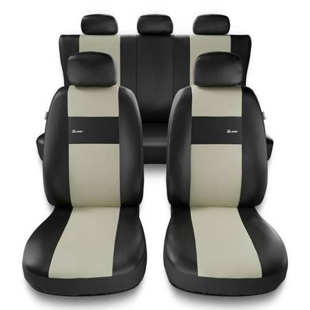 Housses de siège universelles pour Citroen C4 I, II (2004-2017) - housse siege voiture universelles - couverture siege - beige - Auto-Dekor - X-Line