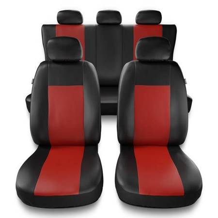 Housses de siège universelles pour Dacia Duster I, II (2010-2019) - housse siege voiture universelles - couverture siege - rouge - Auto-Dekor - Comfort