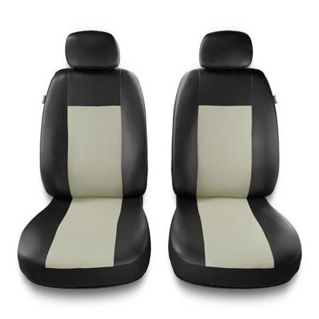 Housses de siège universelles pour Daihatsu Sirion I, II, III (1998-2019) - housse siege voiture universelles - couverture siege conducteur - beige - Auto-Dekor - Comfort 1+1