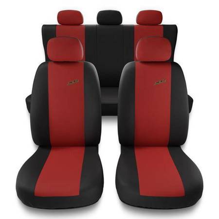 Housses de siège universelles pour Fiat Brava (1995-2001) - housse siege voiture universelles - couverture siege - rouge - Auto-Dekor - XR