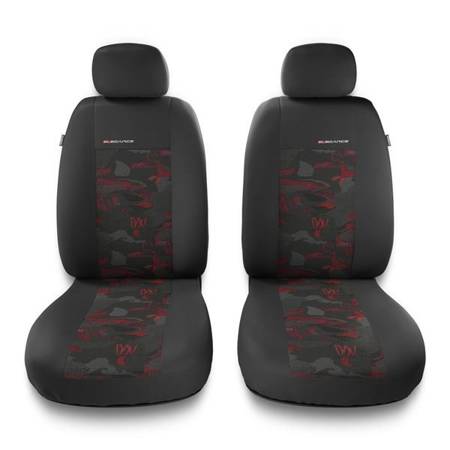 Housses de siège universelles pour Hyundai i30 I, II, III (2007-2019) - housse siege voiture universelles - couverture siege conducteur - rouge - Auto-Dekor - Elegance 1+1