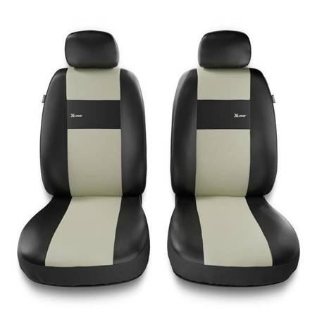 Housses de siège universelles pour Opel Crossland X (2017-2019) - housse siege voiture universelles - couverture siege conducteur - beige - Auto-Dekor - X-Line 1+1