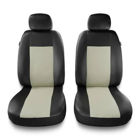 Housses de siège universelles pour Peugeot 301 (2012-2019) - housse siege voiture universelles - couverture siege conducteur - beige - Auto-Dekor - Comfort 1+1