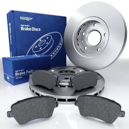 Plaquettes + disques de frein pour Dacia Duster II SUV (2021-....) - Tomex - TX 14-16 + TX 72-61 (essieu avant)