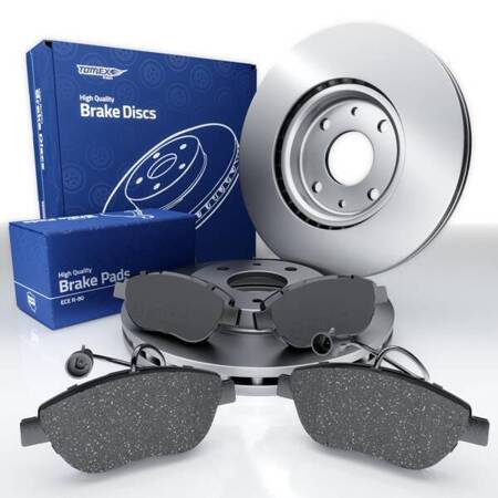 Plaquettes + disques de frein pour Fiat Doblo I Breakvan (2005-2010) - Tomex - TX 12-48 + TX 70-56 (essieu avant)