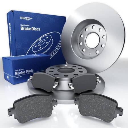 Plaquettes + disques de frein pour Volkswagen Sharan II Van (2015-....) - Tomex - TX 17-32 + TX 71-37 (essieu arrière)