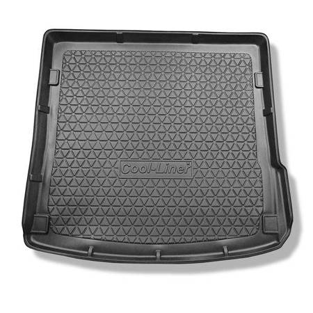 Tapis de coffre pour Audi Q7 4L SUV (03.2006-05.2015) - bac de coffre - protection de coffre voiture - Aristar - Cool liner - 5/7 places; 3e rangée abaissée