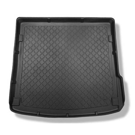 Tapis de coffre pour Audi Q7 4L SUV (03.2006-05.2015) - bac de coffre - protection de coffre voiture - Aristar - Guardliner - 5/7 places; 3e rangée abaissée