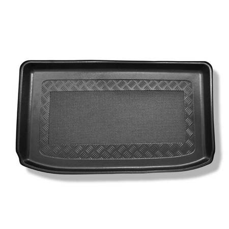 Tapis de coffre pour Ford Fiesta VI Hayon (01.2013-06.2017) - bac de coffre - protection de coffre voiture - Aristar - Standard - coffre supérieur; pour les voitures avec plancher double