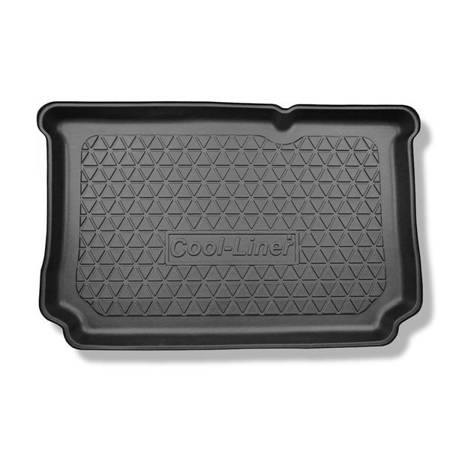 Tapis de coffre pour Ford Fiesta VIII Hayon (07.2017-....) - bac de coffre - protection de coffre voiture - Aristar - Cool liner - coffre inférieur; modèles sans plancher amovible du coffre