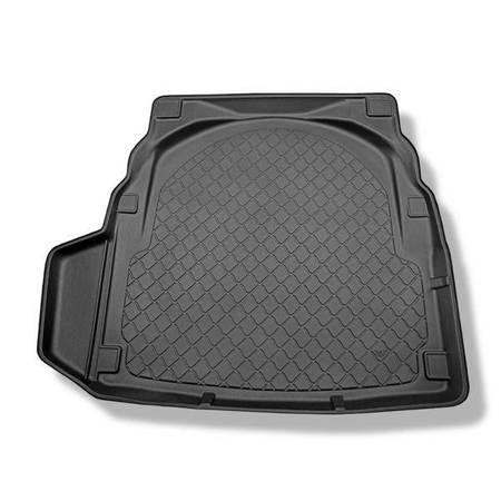 Tapis de coffre pour Mercedes-Benz Classe E W212 Berline (03.2009-03.2016) - bac de coffre - protection de coffre voiture - Aristar - Guardliner - avec cavité gauche (éventuellement à couper) ; surface plate du coffre 