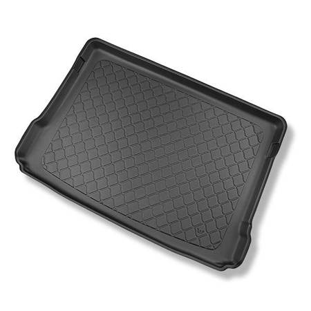 Tapis de coffre pour Mercedes-Benz EQA H243 SUV (03.2021-....) - bac de coffre - protection de coffre voiture - Aristar - Guardliner - coffre supérieur; plancher amovible en la position la plus haute