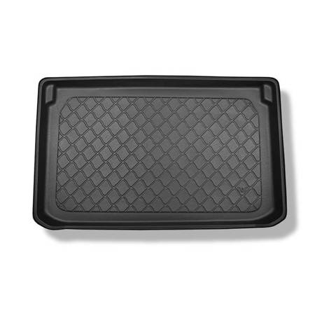 Tapis de coffre pour Opel Corsa D Hayon (2006-11.2014) - bac de coffre - protection de coffre voiture - Aristar - Guardliner - coffre supérieur (seuil de chargement plat)