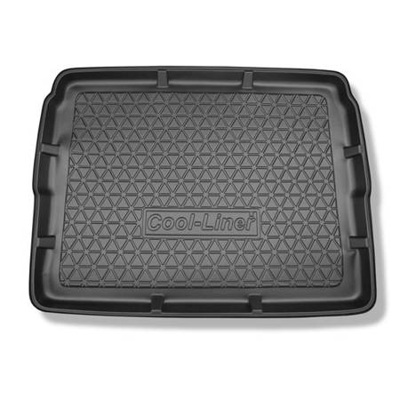 Tapis de coffre pour Peugeot 3008 I SUV (05.2009-10.2016) - bac de coffre - protection de coffre voiture - Aristar - Cool liner - coffre inférieur