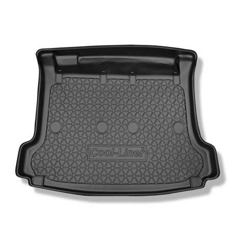 Tapis de coffre pour Peugeot 308 SW (10.2007-05.2014) - bac de coffre - protection de coffre voiture - Aristar - Cool liner - 5/7 sieges (3e rangée dans la voiture ou enlevée)