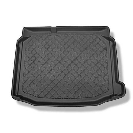 Tapis de coffre pour Seat Leon III, III SC 5F Hayon (11.2012-03.2020) - bac de coffre - protection de coffre voiture - Aristar - Guardliner - coffre inférieur; sans plancher double du coffre