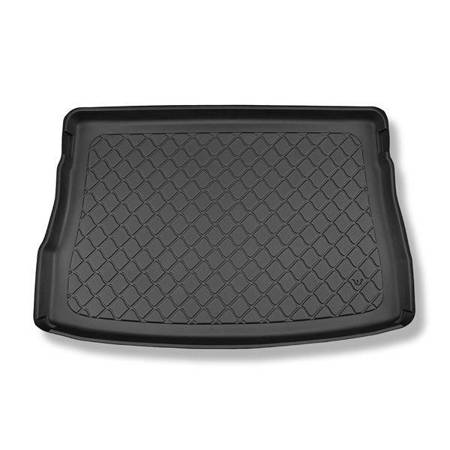 Tapis de coffre pour Volkswagen Golf VIII Hayon (12.2019-....) - bac de coffre - protection de coffre voiture - Aristar - Guardliner - coffre supérieur; plancher amovible en la position la plus basse; avec roue de secours complete / avec roue a usage temp