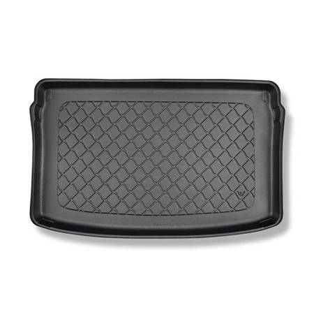 Tapis de coffre pour Volkswagen Polo VI Hayon (10.2017-....) - bac de coffre - protection de coffre voiture - Aristar - Guardliner - coffre supérieur; plancher amovible en la position la plus haute