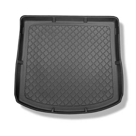 Tapis de coffre pour Volkswagen Touran I 1T Monospace (09.2010-08.2015) - bac de coffre - protection de coffre voiture - Aristar - Guardliner - 7 places; 3me rangée abaissée