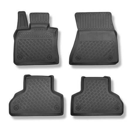 Tapis de sol en TPE pour BMW X6 E71 SAC (06.2008-10.2014) - tapis de voiture - noir - Aristar - Cool liner - sans la troisième rangée de sièges