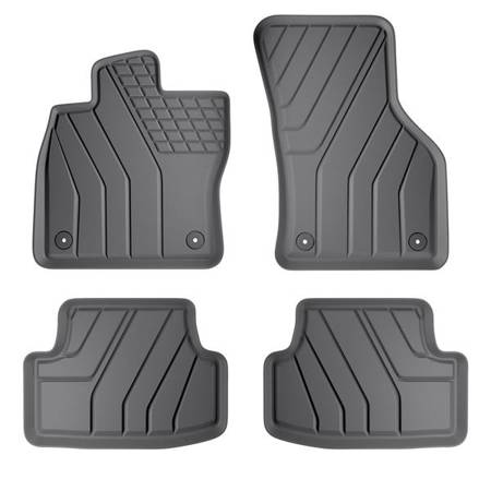 Tapis de sol en TPE pour Seat Leon III Hayon, Sportstourer (2013-2020) - tapis de voiture - noir - Amal Plast - SPART line