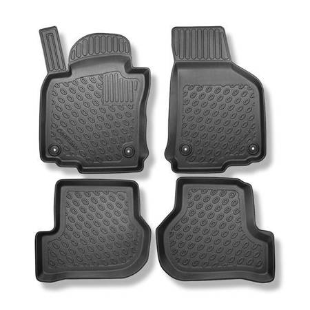 Tapis de sol en TPE pour Skoda Octavia II Liftback (03.2004-01.2013) - tapis de voiture - noir - Aristar - Cool liner