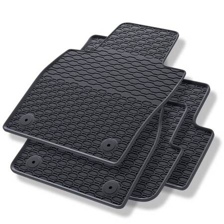 Tapis de sol en caoutchouc pour Audi A1 II (2018-....) - tapis de voiture - noir - Geyer & Hosaja - 889/4C