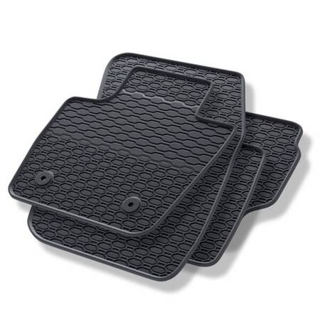 Tapis de sol en caoutchouc pour Ford Mondeo V (2014-2021) - tapis de voiture - noir - Geyer & Hosaja - 864/4C