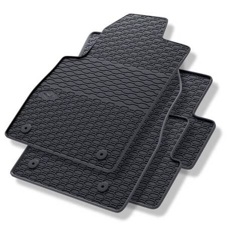 Tapis de sol en caoutchouc pour Opel Astra J (2009-2019) - tapis de voiture - noir - Geyer & Hosaja - 801/4C